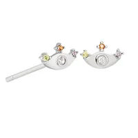 Colored Zircon Mini Personality Creative Eye Stud Earrings sku image 2