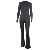 Women's Streetwear Spandex Polyester Backless Casual Pants Jumpsuits main image 5