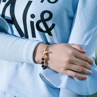 Fashion Letter Titanium Steel No Inlaid Bracelets In Bulk main image 2