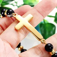 Fashion Letter Titanium Steel No Inlaid Bracelets In Bulk main image 4