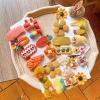 Children's Hair Accessories Cute Duckbill Clip Plush Rabbit Female Cartoon Hair Clip main image 1