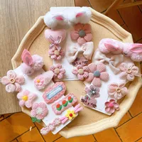 Children's Hair Accessories Cute Duckbill Clip Plush Rabbit Female Cartoon Hair Clip main image 2