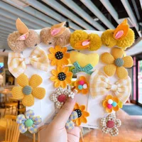 Children's Hair Accessories Cute Duckbill Clip Plush Rabbit Female Cartoon Hair Clip main image 3
