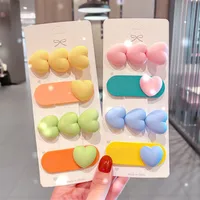 Children's Hairpins Simple Hairpin Candy Color Heart-shape Hairpin main image 4