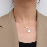 Wholesale Jewelry Pearl 304 Stainless Steel 18K Gold Plated Plating Necklace main image 3
