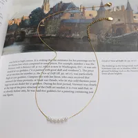 Wholesale Jewelry Pearl 304 Stainless Steel 18K Gold Plated Plating Necklace main image 5