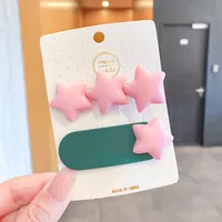 Children's Hairpins Simple Hairpin Candy Color Heart-shape Hairpin sku image 2