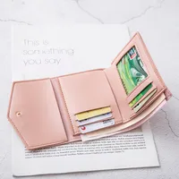 Women's Short Wallet Practical Three-fold Coin Purse Soft-faced Lady Card Bag main image 2