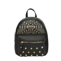 Autumn New Product  Bag Solid Color Diamond-studded Zipper Backpack main image 5
