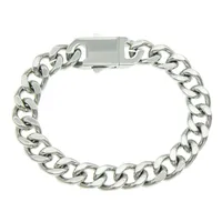 Hip-hop Punk Glossy Stainless Steel Spring Clasp Cuban Chain Trendy Necklace main image 5