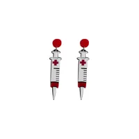 Halloween New Acrylic Syringe Earrings Wholesale main image 1