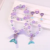 Children's Necklace  Pearl Princess Jewelry sku image 1
