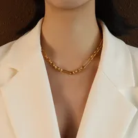Wholesale Jewelry Fashion 304 Stainless Steel No Inlaid 18K Gold Plated sku image 21