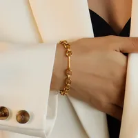 Wholesale Jewelry Fashion 304 Stainless Steel No Inlaid 18K Gold Plated sku image 5