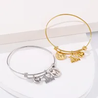 Fashion Letter Titanium Steel 18K Gold Plated In Bulk main image 3