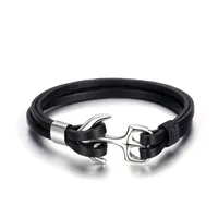 Retro Geometric 304 Stainless Steel Pu Leather Polishing Unisex main image 1