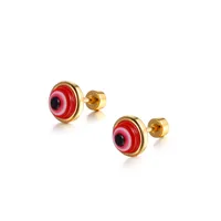 1 Piece Simple Style Eye 304 Stainless Steel Ear Studs main image 1