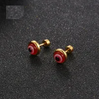 1 Piece Simple Style Eye 304 Stainless Steel Ear Studs main image 2