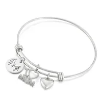 Fashion Letter Titanium Steel 18K Gold Plated In Bulk sku image 2