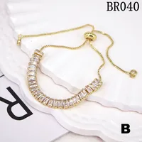Fashion Geometric Copper Artificial Gemstones Bracelets In Bulk main image 4