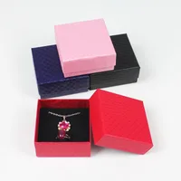 Simple Style Solid Color Paper Jewelry Boxes main image 2