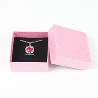 Simple Style Solid Color Paper Jewelry Boxes main image 3