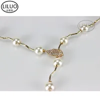 Pearl Waist Chain Decoration Dress Belt Fashion Inlaid Rhinestone Sweater Metal Waist Chain main image 3