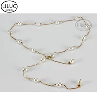 Pearl Waist Chain Decoration Dress Belt Fashion Inlaid Rhinestone Sweater Metal Waist Chain main image 4
