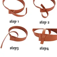 Wide Belt Decorative Shirt Coat Belt Fashion Knot Belt Wholesale main image 4