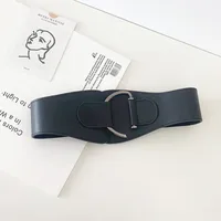 Ladies Girdle Wide Belt Coat Waist Decoration Black Simple Fashion Belt Wholesale main image 2