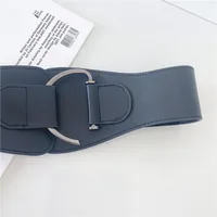 Ladies Girdle Wide Belt Coat Waist Decoration Black Simple Fashion Belt Wholesale main image 4