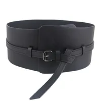 Korean Fashion Wide Belt Solid Color Curved Waistband Women's Wide Belt main image 1