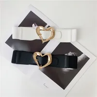 Korean Version Of Heart-shaped Buckle Elastic Girdle Women's Belt Wholesale main image 4