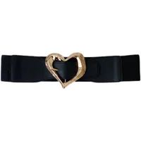 Korean Version Of Heart-shaped Buckle Elastic Girdle Women's Belt Wholesale main image 5
