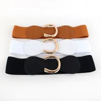 Retro Horseshoe Buckle Girdle Decorative Belt Fashion Wide Belt Wholesale main image 3