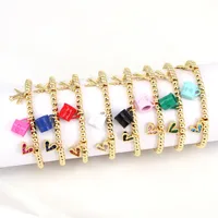 Creative Trend Fun Cute Coffee Cup Airplane Heart Pendant Round Bead Bracelet main image 3
