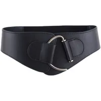 Ladies Girdle Wide Belt Coat Waist Decoration Black Simple Fashion Belt Wholesale sku image 1