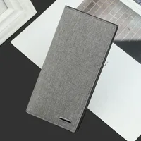 Fashion Long Wallet Thin Buckle Korean Casual Wallet Multifunctional New Canvas Clutch main image 1