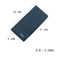 Fashion Long Wallet Thin Buckle Korean Casual Wallet Multifunctional New Canvas Clutch main image 4