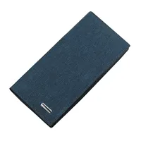 Fashion Long Wallet Thin Buckle Korean Casual Wallet Multifunctional New Canvas Clutch main image 5