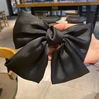 Satin Big Bow Hairpin Spring Clip Hairpin Ponytail Clip Hair Accessories sku image 2