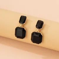 Fashion Letter Plating Alloy No Inlaid Earrings main image 5