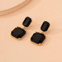 Fashion Letter Plating Alloy No Inlaid Earrings main image 3