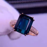 European And American Fashion 18k Rose Gold-plated Color Treasure Copper Open Ring main image 2