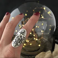 Geometric Wove Diamond Magic Trend Halloween Jewelry Ring main image 4
