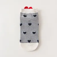 Socks Female Back Heel Small Heart Design Cotton Short Women's Socks sku image 2