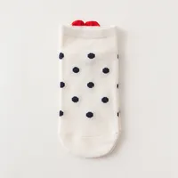 Socks Female Back Heel Small Heart Design Cotton Short Women's Socks sku image 5