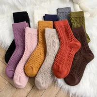 Socks Women Autumn And Winter Tube Socks Warm And Thick Retro Wool Socks Wholesale main image 1