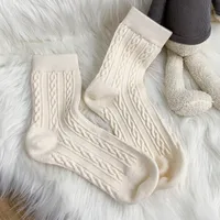 Socks Women Autumn And Winter Tube Socks Warm And Thick Retro Wool Socks Wholesale sku image 1