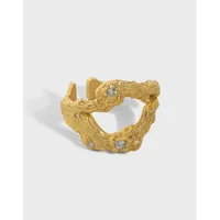 925 Sterling Silver Irregular Open Rings main image 1